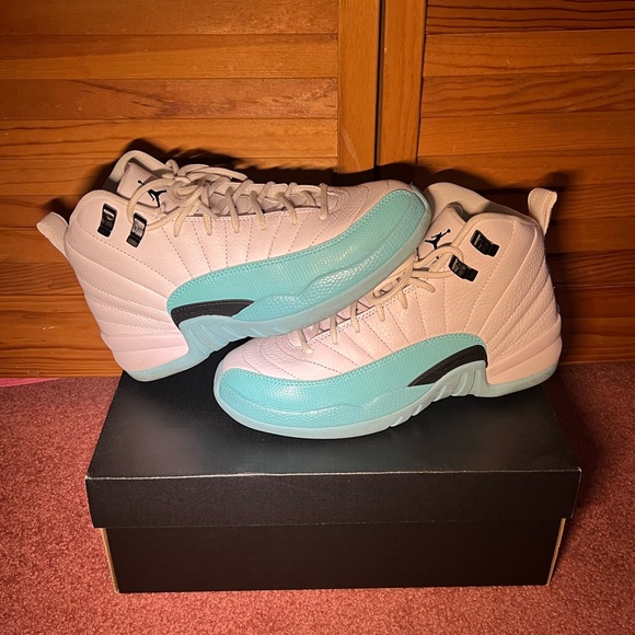 Air Jordan 12 Retro Light Aqua Shoes - Picture 1 of 9